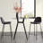 Palermo Glass Top Metal Base Dining Table-28571444-90482687-90482688