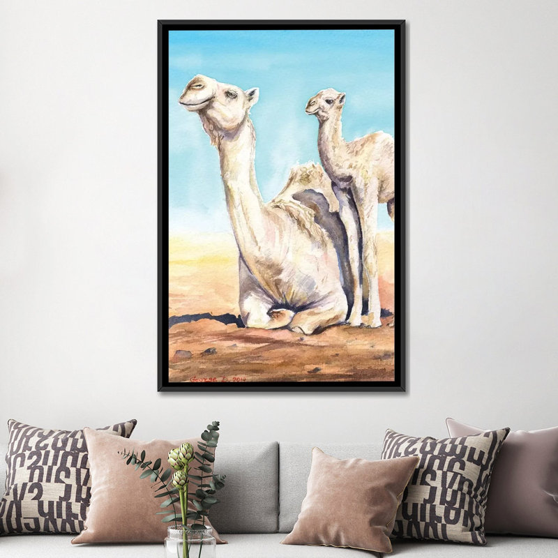 « mixte & de veau », impression sur toile, H 26 po x l 18 po x P 1,5 po, Toile avec cadre noir, Pas de tapis