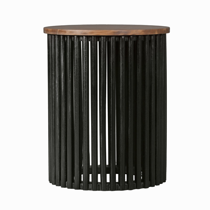 ACACIA SOLID WOOD SIDE TABLE