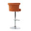 Ensemble de tabourets de bar pivotants en velours de 2/4/6, tabourets de bar réglables en hauteur avec dossier et base chromée-874458725-874458728