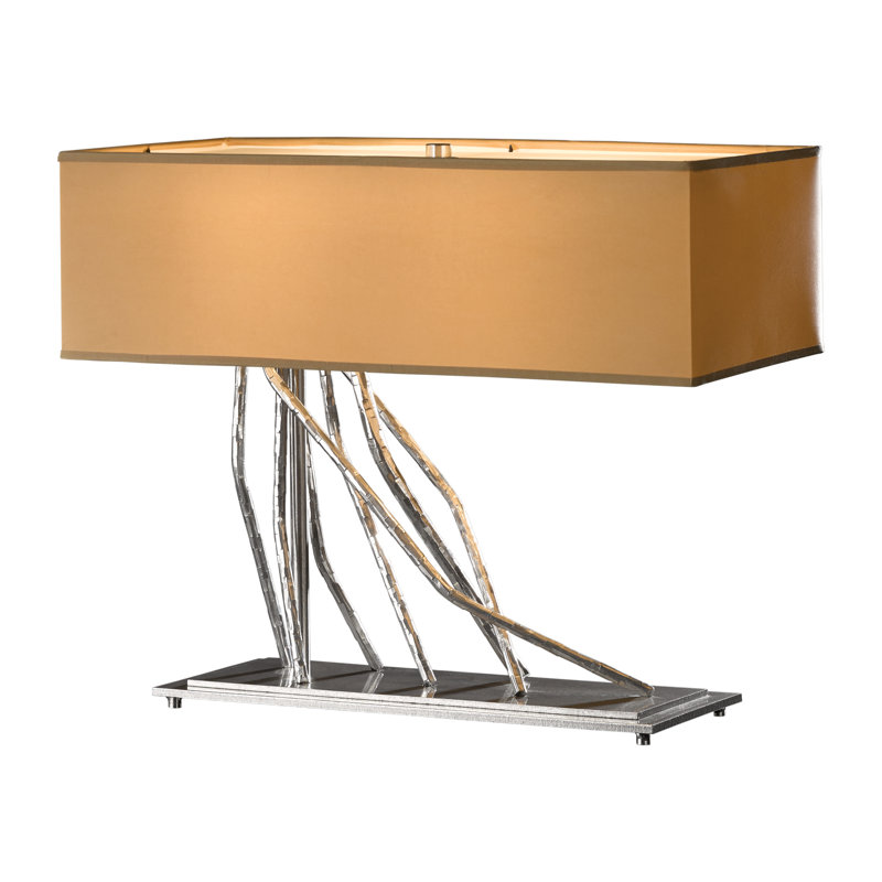 Brindille 16.5" Table Lamp, Flax, Vintage Platinum
