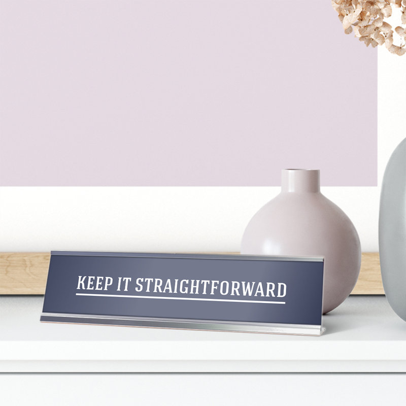 Enseigne de bureau simple