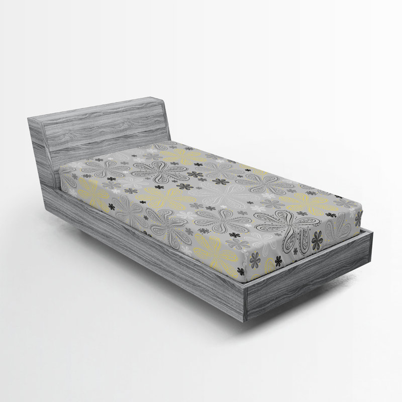 Drap-housse gris Ambesonne, Twin Sheet Set