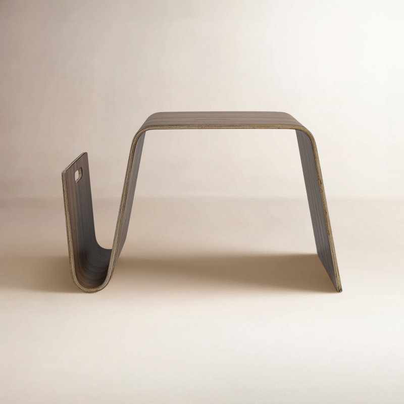 Meiko Abstract End Table, Walnut