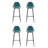 Counter Stool with Metal Frame-94310233-94310232-94310231