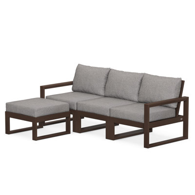 POLYWOOD EDGE Modular Deep Seating Set with Ottoman