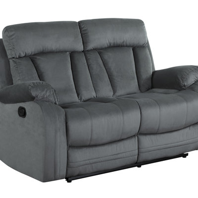 Causeuse inclinable en tissu de microfibre Global United