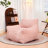 Compression 41.8“W Large Corduroy Bean Bag Chair Filled Memory Sponge-1888231727