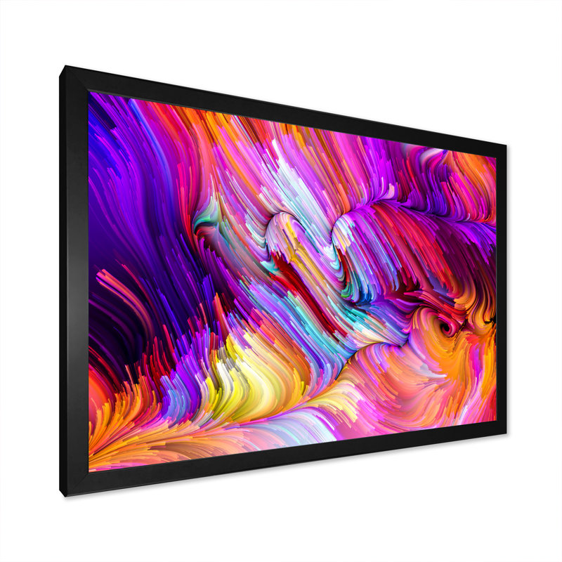 Art liquide vivant - reproduction de cadre photo sur toile, Cadre photo noir, H 12 po x l 20 po x P 1 po
