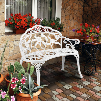 Ashilee Aluminum Bench by Lark Manor