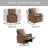 Oxford Baby Uptown Upholstered Glider Recliner Rocking Chair Swivel for Nursery & Living Room-125370779