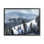 Quiet Snowy Mountain Slopes Scattered Fir Trees by Steve Smith - Floater Frame Print on Canvas