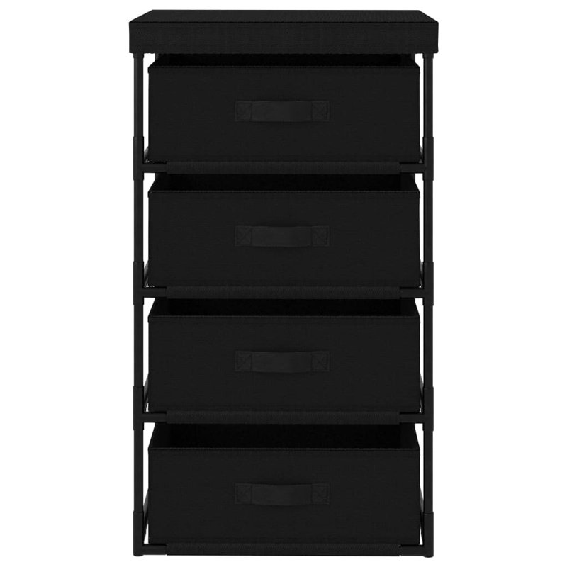 Mahali 17.7'' W Steel Storage Rack, Black