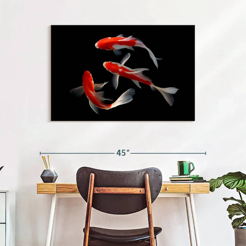 Brampt Koi Fish Trio, 26" H x 39" W