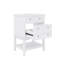 Meuble-lavabo moderne avec lavabo et armoire ouverte 24 po avec tiroir et tablette tendance