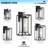 Hutzler Black 4 -Bulb 22" H Hardwired Outdoor Hanging Lantern