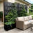 Metal Planter Box with Trellis with Wheels-109774032-132233968