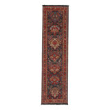 Rug & Kilim’S Tribal Runner In Red, Brown And Blue Patterns