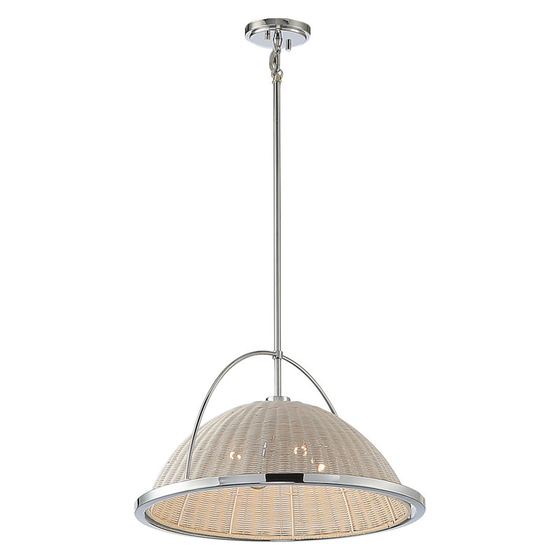 Luminaire suspendu 4 Lt, Chrome, Argent