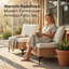 Ensemble 2 pièces de chaises de patio sans accoudoirs en osier de qualité supérieure-466381660-466381663