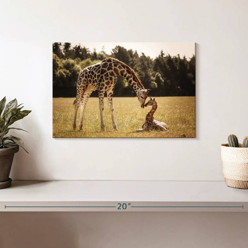 Brampt Loving Giraffes, 8" H x 12" W