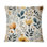 Coussin décoratif jaune pré floral antique