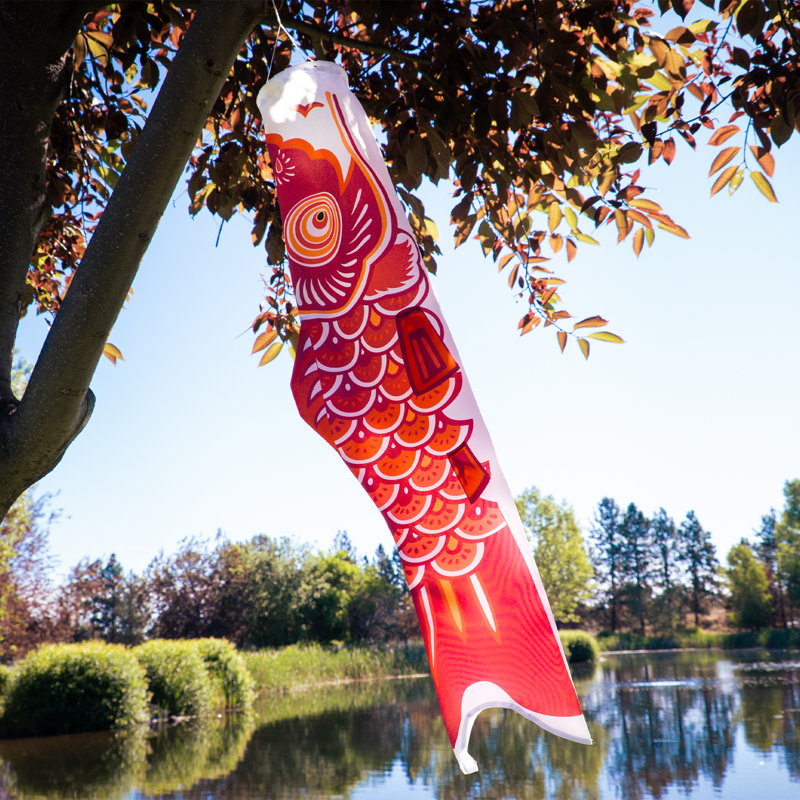Koi, 36" H x 10" W, Red