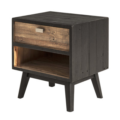 Nova 1 - Drawer Solid Wood Nightstand