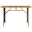 Table de patio avec plateau en bois Dakota Fields 43,3 po x 26,8 po x 27,6 po Dakota-1168032207