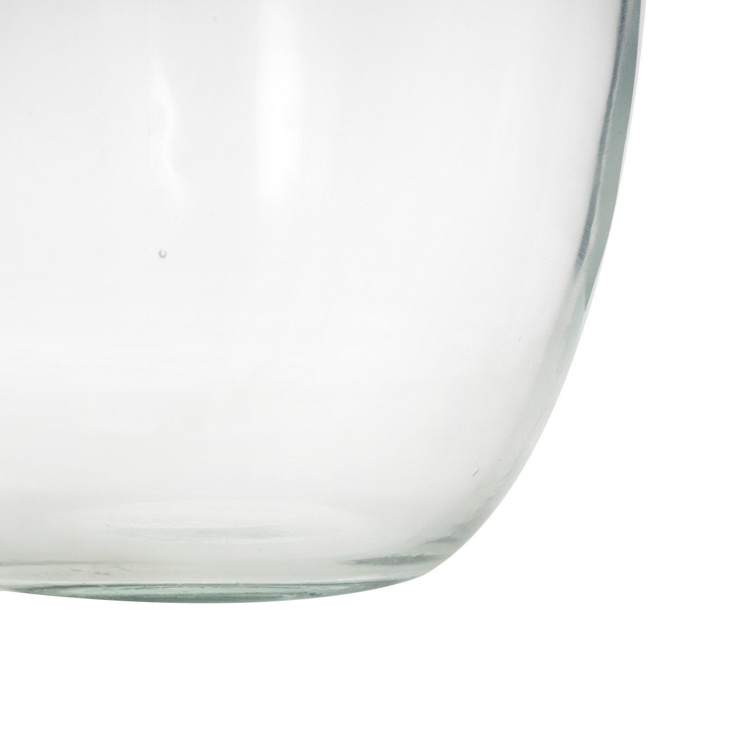 Glass Table Vase, 10.5" H x 6" W x 6" D