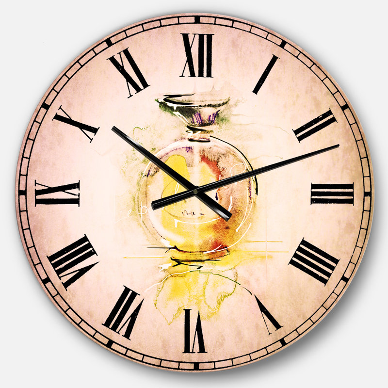 Horloge murale en métal aquarelle 23", Moyen