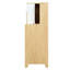 Meuble pour chat 2 en 1 naturel de couleur naturelle, table d'appoint avec bac à litière, conception compacte pour un espace limité, maison multifonctionnelle avec rangement, confort ventilé, simplicité d'entretien, installation en 2-130666507
