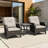 Anahit 3-Piece Outdoor Conversation Seating Group with Cushions-2090312402