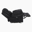 Fauteuil inclinable moderne et contemporain de 46 po avec structure Melita-1836429976