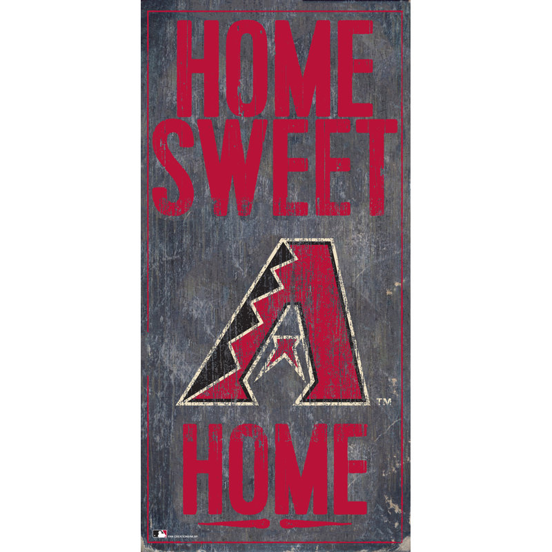 « home doux home », impression sur bois, Diamondbacks de l'Arizona
