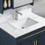Plateau de meuble-lavabo en quartz de qualité supérieure avec lavabo encastré et résistance aux taches