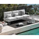 Stulle Round Outdoor Coffee Table with Metal Frame
