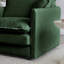 Salon - chenille, 2 sièges, 4 coussins, structure en bois, tissu moderne 2 coussins doux, relaxant