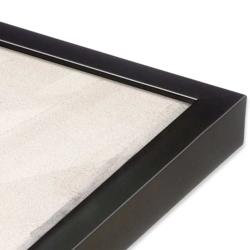 Crescendo chaotique IV, Cadre simple en zinc patiné, H 13,75 po x l 13,75 po