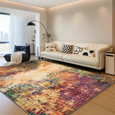 Vintage Oriental Area Rug – Living Room Large Rug for Cozy and Stylish Spaces