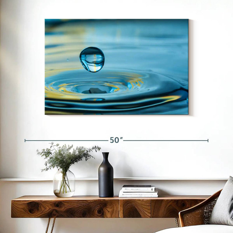 Gouttelettes d'eau Alvord, H 26 po x l 39 po