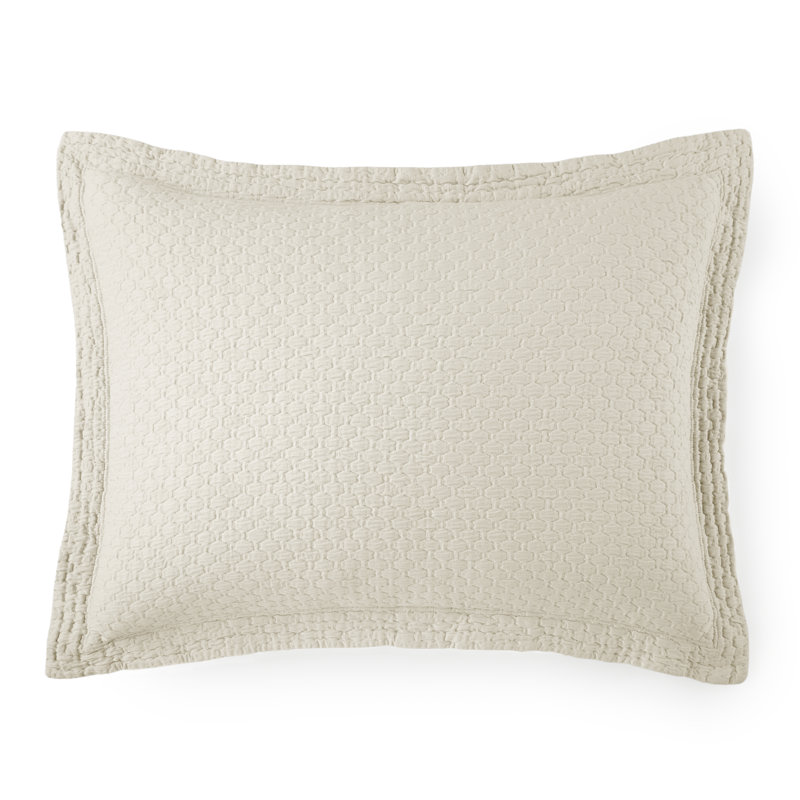 Juliet 100% Cotton Envelope Sham, King, Linen