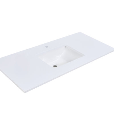 Plateau de meuble-lavabo simple 49 po Viterbo