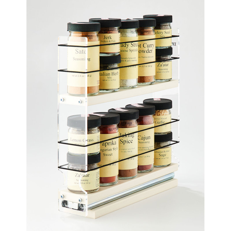 Tiroir de rangement pour épices à 2 niveaux Vertical Spice (paquet de 2)