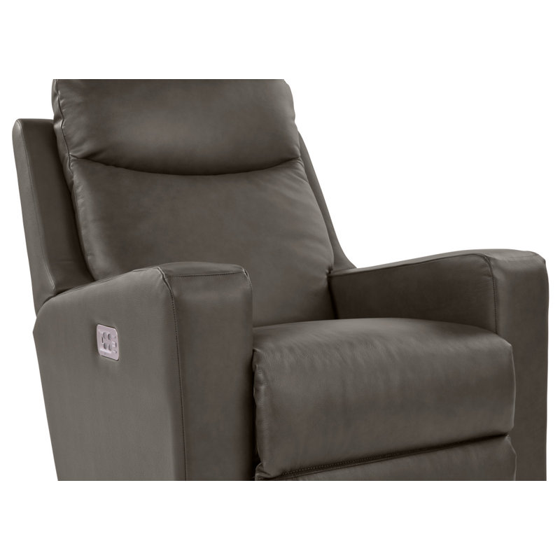 Fauteuil inclinable en cuir Emmons, Étain
