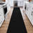 Indoor 2 ft. 7 in. x 23 ft. Black Non-Slip Aisle Runner Rug For Events, Weddings, Venues-1197852538
