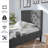 Solum Upholstered Metal Platform Bed