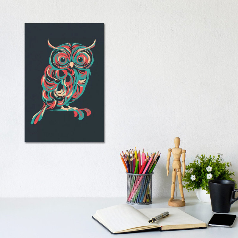 Night Owl by Jay Fleck - Wrapped Canvas Print, 30.48cm H x 20.32cm W