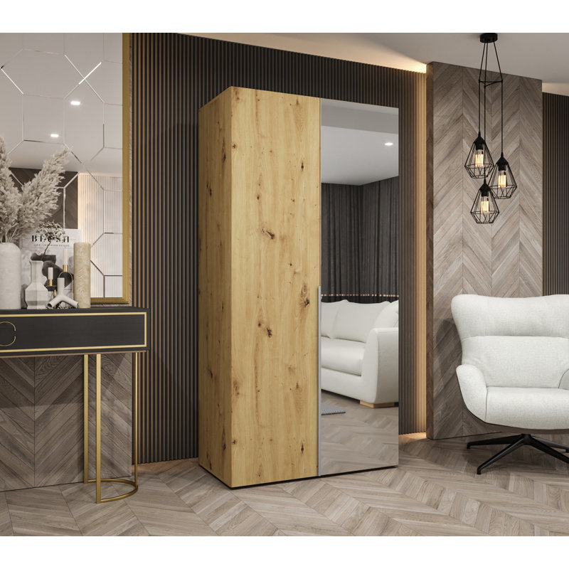 Manufactured Wood Wardrobe, Artisan Oak/Cashmere