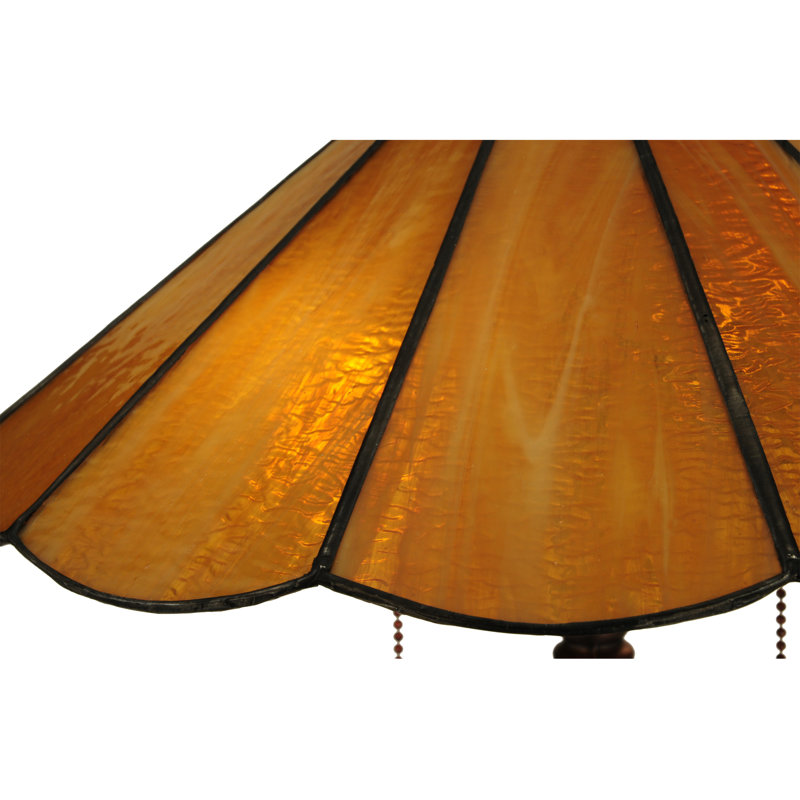 Panel Honey Amber 20.25" Table Lamp